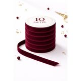 Ak Tuhafiye Bordo Kadife Kurdele 1 cm – 10 Metre | Süsleme, Bohça, Nişan, Nikah Şekeri, Dekor