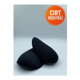 Ak Tuhafiye Reglan (Yuvarlak) Siyah Omuz Vatkası