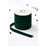 Ak Tuhafiye Zümrüt Yeşil Kadife Kurdele 1 cm – 10 Metre | Süsleme, Bohça, Nişan, Nikah Şekeri, Dekor