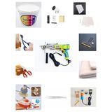 AK-V Tufting Makinesi Full Set (Set İçeriği Açıklama Kısmındadır) (Neon Yeşili AK-V - Turuncu-Sarı Tıraş Makinesi)