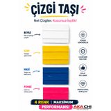 AKA CHI 4'lü Çizgi Taşı Seti Terzi Sabunu Kumaş İşaretleme Taşı Beyaz Sarı Mavi Pembe