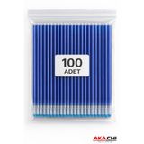 AKA CHI Isı ve Buhar ile Uçan Kalem İçi 2.50 ml Tekstil Kumaş Çizim Yedeği 100 Adet Mavi Silinebilir