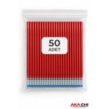 AKA CHI Isı ve Buhar ile Uçan Kalem İçi 2.50 ml Tekstil Kumaş Çizim Yedeği 50 Adet Kırmızı Silinebilir