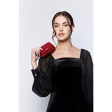 AKA DERİ 467 KROKO%100 HAKİKİ DERİ BAYAN CÜZDAN rugankırmızı