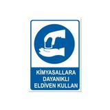 Aka Kimyasallara Dayanıklı Eldiven Kullan 35X50 cm 3 mm Dekota Levha