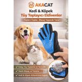 AKACAT 1 Adet Tüy Toplama Mavi Kedi Köpek Tüy Toplayıcı Kedi Köpek Tüy Toplama Masaj Kaşıma Eldiveni