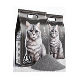 AKACAT %100 Topaklanan Koku Hapseden, Tozsuz Sodyum Karbonlu Bentonit Kedi Kumu 2x10 Lt