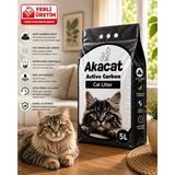 Akacat 5 lt Aktif Karbonlu Kedi Kumu Süper Topaklanan Doğal Bentonit ile Üstün Koku Kontrolü