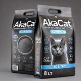 Akacat 8 Lt Süper Tozsuz Kedi Kumu Kokusuz Aktif Karbonlu Topaklanan Doğal Bentonit