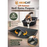 AKACAT Elekli Kedi Tuvalet Önü Paspası Kedi Kumu Paspası 1. Klite