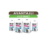 AKACAT Kedi Kumu 4x5 Lt Ince Tane %100 Beyaz Bentonit Topaklanan Kedi Kumu