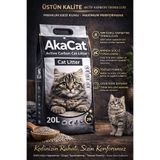 AKACAT Premium Aktif Karbonlu Topaklanan Kedi Kumu 20 lt