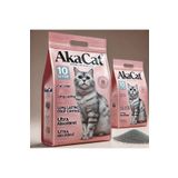 AKACAT Pudra Kokulu 10 Lt Gri Bentonit Doğal %100 Topaklaşan Kedi Kumu