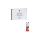 Akademi Çocuk 25x35cm Tükenmez Resim Defteri ve Carioca 6'lı Joy Set Standart Renk ile Eğlenceli
