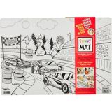 Akademi Çocuk Funny Mat 2'li Set 1 (Köpekler, Yarış Arabaları) - Option-1 - 0-Kahverengi - 0,60 x 19 x 29 cm