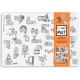 Akademi Çocuk Funny Mat Alfaba & Sayılar 25X35CM 2'li Paket Beyaz Seri