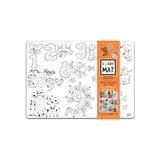 Akademi Çocuk Funny Mat Alfabe - Sayılar 25X35CM 2'li Paket Beyaz Serisi