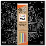 Akademi Çocuk Funny Mat Black (Tebeşirli) Korku Evi