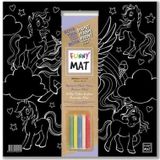 Akademi Çocuk - Funny Mat Black (Tebeşirli ) Unicorn - 40X40