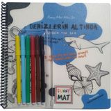 Akademi Çocuk Funny Mat - Boya Kalemli Aktivite Seti: Denizlerin Altında