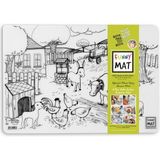 Akademi Çocuk Funny Mat Çiftlik Hayatı & Derin Deniz 25X35CM 2'li Paket