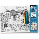 Akademi Çocuk Funny Mat - Çiftlik ve Derin Deniz 25x35cm 6'lı Kalem