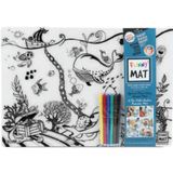 Akademi Çocuk Funny Mat Çiftlik Ve Derin Deniz 6Lı Kalem Hediyeli 30 X 40 Cm