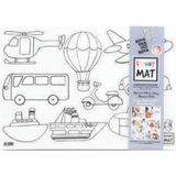 Akademi Çocuk Funny Mat - Iş Makineleri ve Taşıtlar 33,5 x 48 cm
