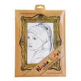 Akademi Çocuk - Funny Mat Johannes Vermeer Gırl Wıth A Pearl Earrıng 25 x 35 cm