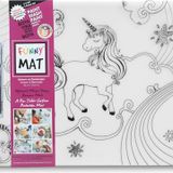 Akademi Çocuk Funny Mat Unicorn & Deniz Kızı, 6'Lı Kalem Hediyeli