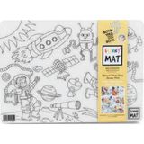 Akademi Çocuk Funny Mat - Uzay Ve Dinozorlar 25 X 35 Cm