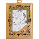 Akademi Çocuk Funny Mat Washable Art Johannes Vermeer Girl With A Pearl Earring