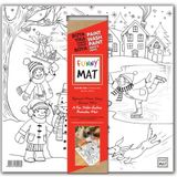 Akademi Çocuk Funny Mat White 40X40Cm - Karlı Bir Gün