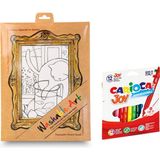 Akademi Çocuk Washable Art 2'li Set | Henri Matisse - The Cat With Red Fish, Carioca Joy 12'li Boya Kalemi