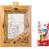 Akademi Çocuk Washable Art 2'li Set | Vincent Van Gogh - Room At Arles, Carioca Joy 6'lı Boya Kalemi, 25X35 cm