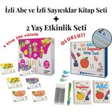 Akademik Zeka 2 Yaş Etkinlik Seti( 6 Kitap 206 Etkinlik) - Izli Abc ve Sayıcıklar Kitabları Oluklu Seti - 9