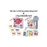 akademik zeka 2 yaş etkinlik seti( 6 Kitap 206 Etkinlik) - İzli Abc ve Sayıcıklar Kitabları Oluklu Seti