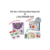 akademik zeka 4 Yaş Etkinlik Seti(6 KİTAP 195 ETKİNLİK) - İzli Abc ve Sayıcıklar Kitabları Oluklu Seti