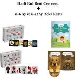 Akademik Zeka Hadi Bul Beni Cee Eee Türkçe & Ingilizce Sesli Yönerge - 0-6 Ay ve 6-12 Ay Zeka Kartları - cvt