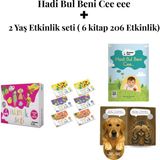 Akademik Zeka Hadi Bul Beni Cee Eee Türkçe & Ingilizce Sesli Yönerge ve 2 Yaş Etkinlik Seti (6 KITAP206 Etkinlik)