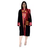 AKADEMİSYEN CÜBBESİ 8003 (Siyah Bordo/S)