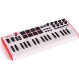 Akai Professional MPK Mini Plus - USB MIDI Klavye Controller, 37 Mini Tuş, 8 MPC Pedi, Sıralayıcı, MIDI/CV/Gate G/Ç, Müzik Prodüksiyon Yazılımı Dahil, Beyaz Sınırlı Sürüm