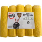 Akalın Büzgülü Limon Kokulu Büyük Boy Çöp Torbası 65X70 cm 5 Rulo - 65 x 70 cm
