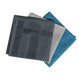 Akalın Orijinal 3'lü Profesyonel Mikrofiber Temizlik Bezi - Ithal Ürün - Tek Dokunuş (Açıkgri, Mavi, Koyugri)