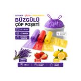 Akalın Professional Cleaning Products Büzgülü Çöp Torbası 55x60 Cm 3' Lü Eko Paket Lavanta-Çilek-Limon Kokulu Çöp Poşeti