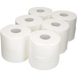 Akalın Professional Cleaning Products Mini Jumbo Tuvalet Kağıdı 12'li 2 Katlı Rulo 10 x 24 cm Desenli Beyaz Renk