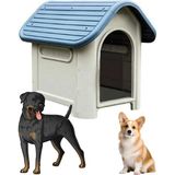 AKAN MARKETİNG Mavi Plastik Köpek Kulübesi 85X71X66 cm Dayanıklı ve Konforlu Barınak