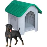 AKAN MARKETİNG Plastik Köpek Kulübesi 85X71X66 cm - Yeşil