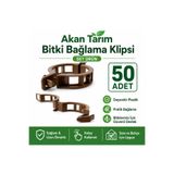 Akan Tarım Bitki ve Fide Bağlama Sabitleme Klipsi 50 Adet