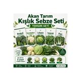 Akan Tarım Kışlık Sebze Tohumu Seti - Brokoli Karnabahar Lahana Ispanak Pazı